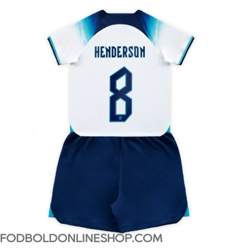 England Jordan Henderson #8 Hjemme Trøje Børn VM 2022 Kortærmet (+ Korte bukser)